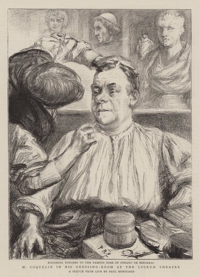 M Coquelin in his Dressing-Room at the Lyceum Theatre by Charles Paul Renouard